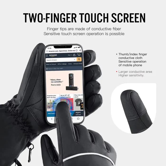 Gants chauffants électriques Moto hiver Moto gants chauffants chaud imperméable Rechargeable chauffage gants thermiques pour motoneige
