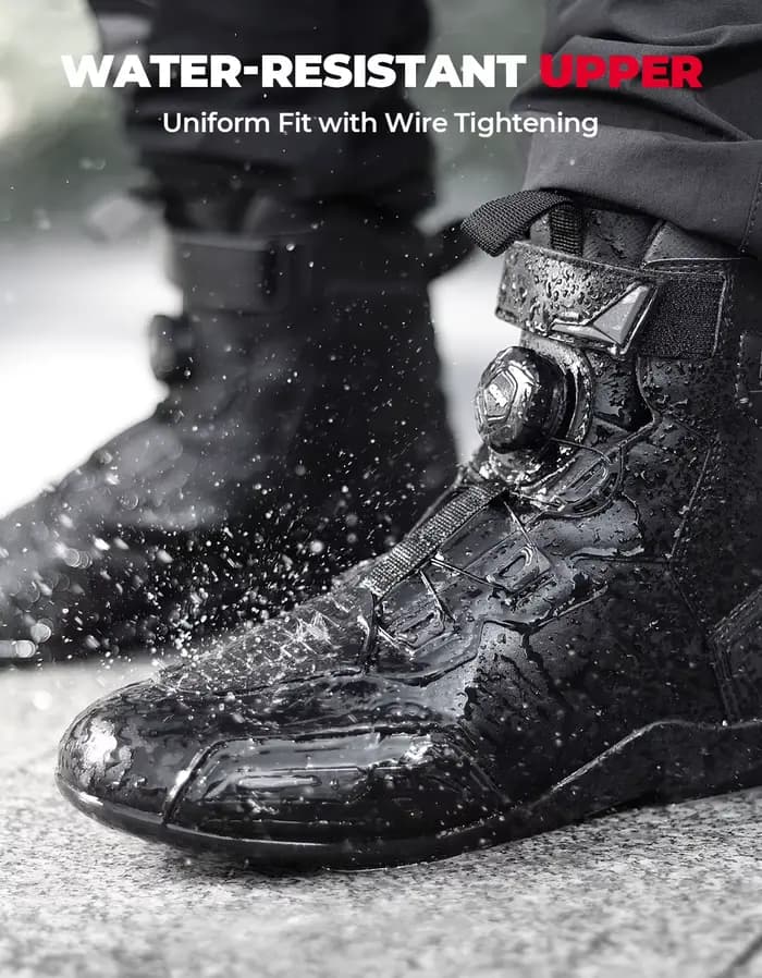 Bottes de protection de la cheville pour hommes, système de fermeture à cadran, imperméables, pour l'extérieur, UTV, ATV, moto, motocross, conduite tout-terrain