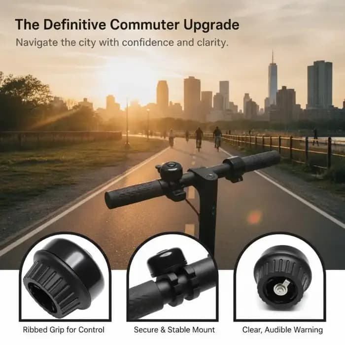 Sonnette de remplacement pour scooter électrique, légère et anti-corrosion, compatible avec les utilisateurs de scooters MAX PLUS MAX Pro.