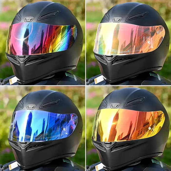 Casques de moto visière casque lentille
