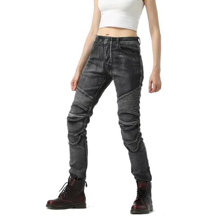 Pantalon de moto rétro pour femme