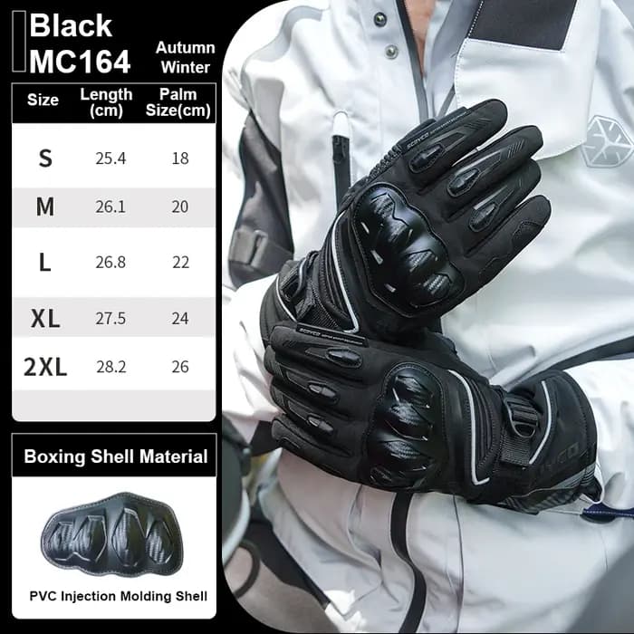 Gants de moto à écran tactile pour hommes et femmes