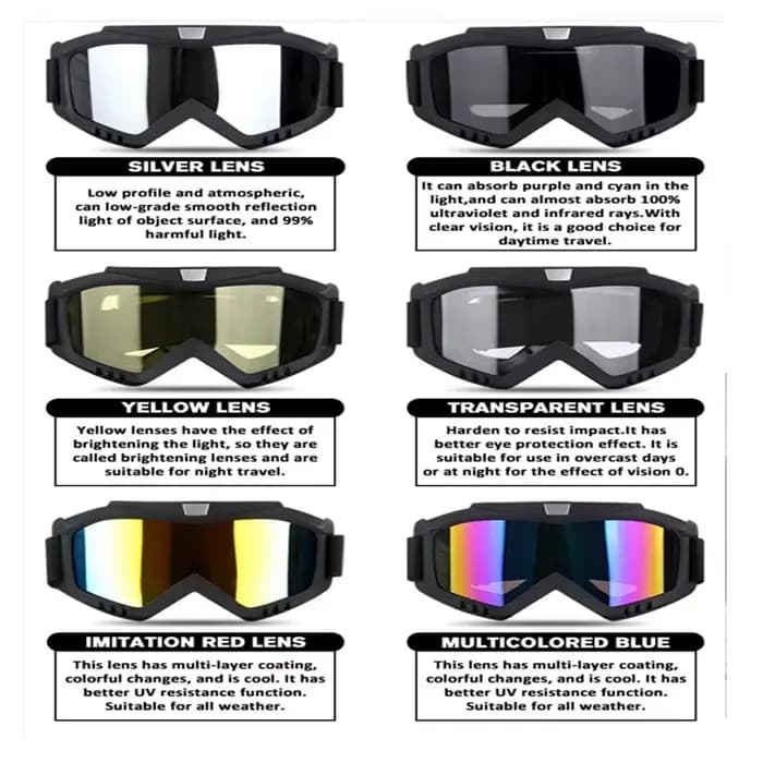 Lunettes de soleil de motocross UV400