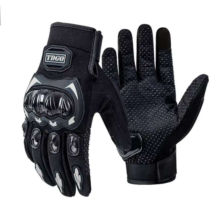 Gants de moto d'été respirants à doigts complets, équipement de protection en cuir, gants d'équitati