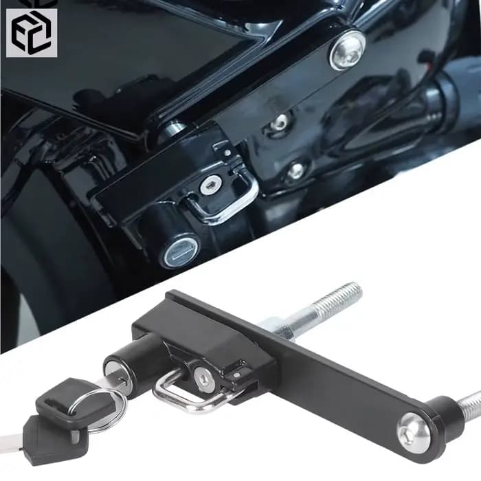 Cadenas Antivol pour Casque de Moto, Accessoire pour Harley Softail Fat Boy FXeria FXFB FLSB FXBB FX