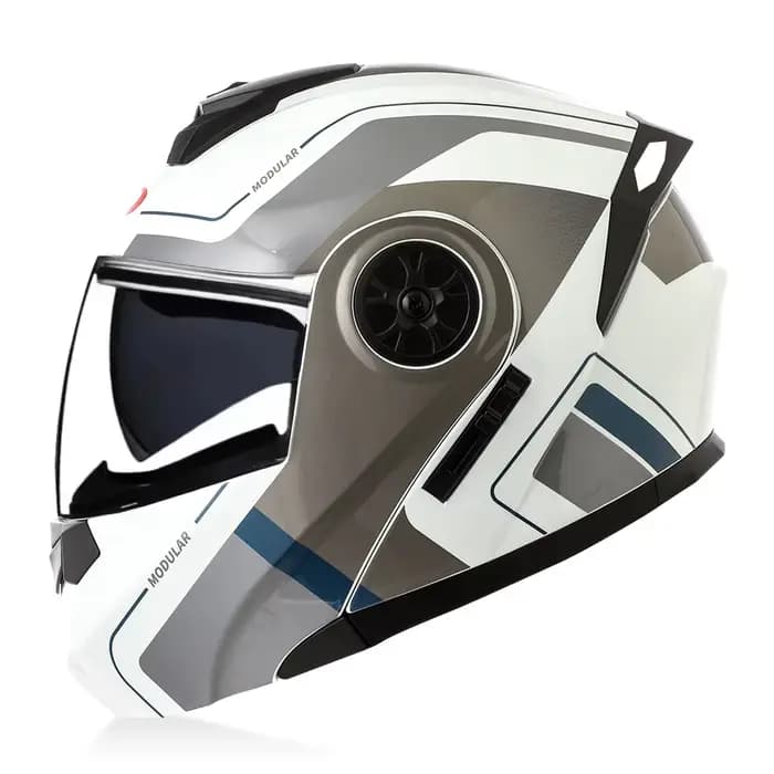 Casque de moto modulaire de haute qualité à visière relevable