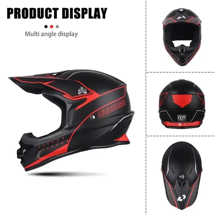 Casque de course de moto tout-terrain pour adultes et hommes
