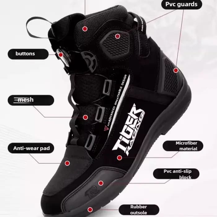 Bottes de moto respirantes d'été 2025 TIGER TR-R1