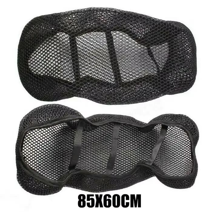 Housse de siège de moto en maille 3D respirante, housse de siège noire pour cyclomoteur et Scooter,