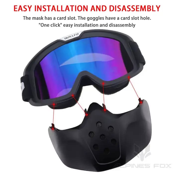 Lunettes de casque de moto Vintage, lunettes de casque de Motocross rétro coupe-vent, casques à visa