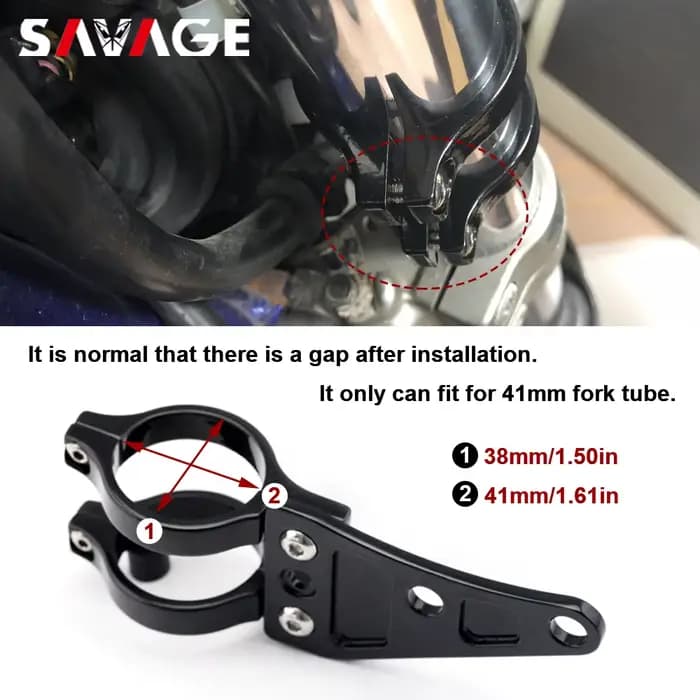 Pince de Support de phare de moto pour fourche de 41mm, Support de lampe frontale, Support de cligno