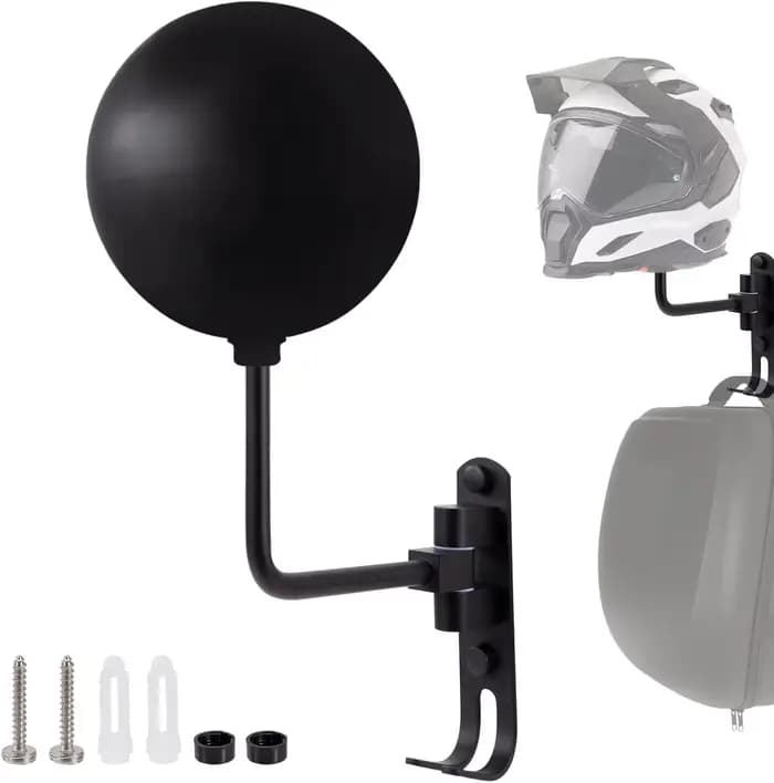 Support de casque de moto Support mural Rotatif à 180° Support de montage pour vélo et moto avec