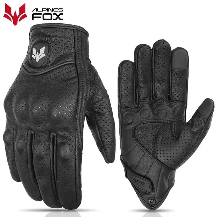 SUOMY-Gants de course de moto en cuir perforé pour hommes et femmes, mitaines de motocross, protège-