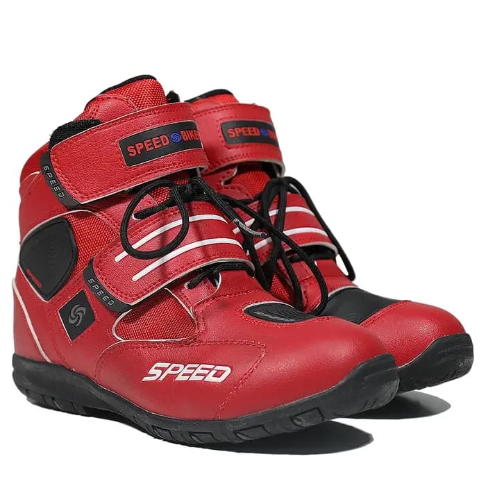 Bottes de course de motocross tout-terrain pour hommes, chaussures d'équitation de moto, cuir microcarence, bottes de moto