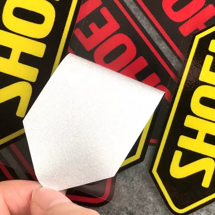 Autocollant réfléchissant pour casque de moto