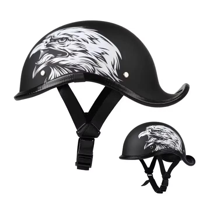 Demi-casque rétro pour moto