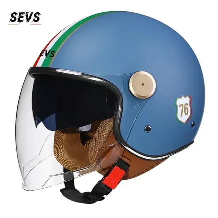 Casque de moto à visage ouvert pour hommes et femmes