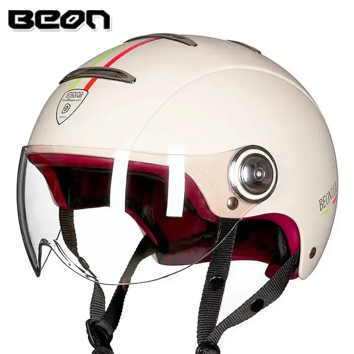 Casque de moto BEON B103 unisexe, demi-casque quatre saisons, casque de sécurité pour véhicule élect