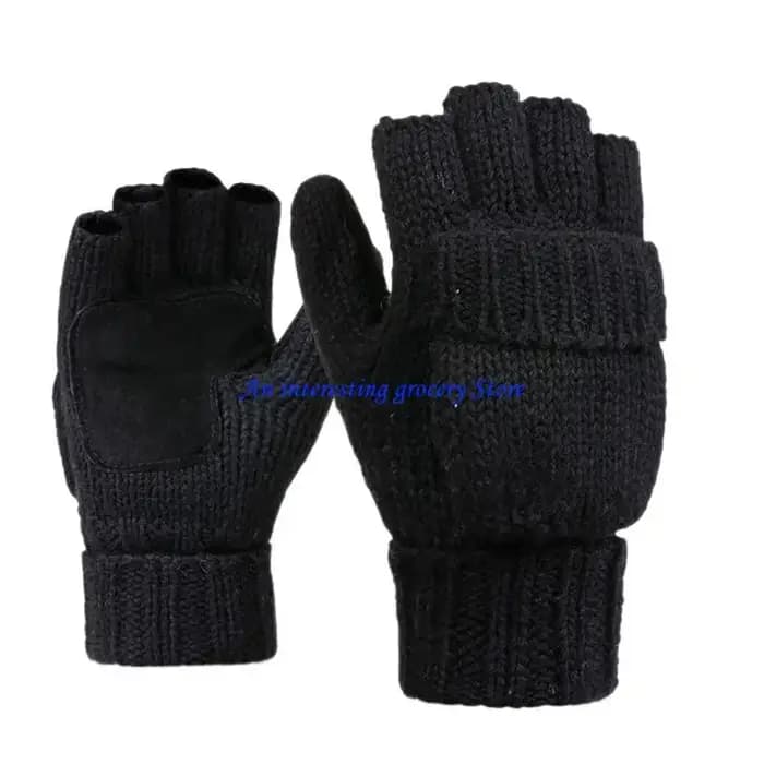 Gants d'hiver 652D, mitaines sans doigts