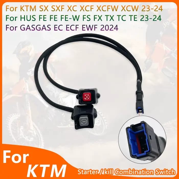 Commutateur combiné de moto 2023-2024 pour KTM SX SXF XC XCF XCW HUSQVARNA FE FE FX TX TC GASGAS EC