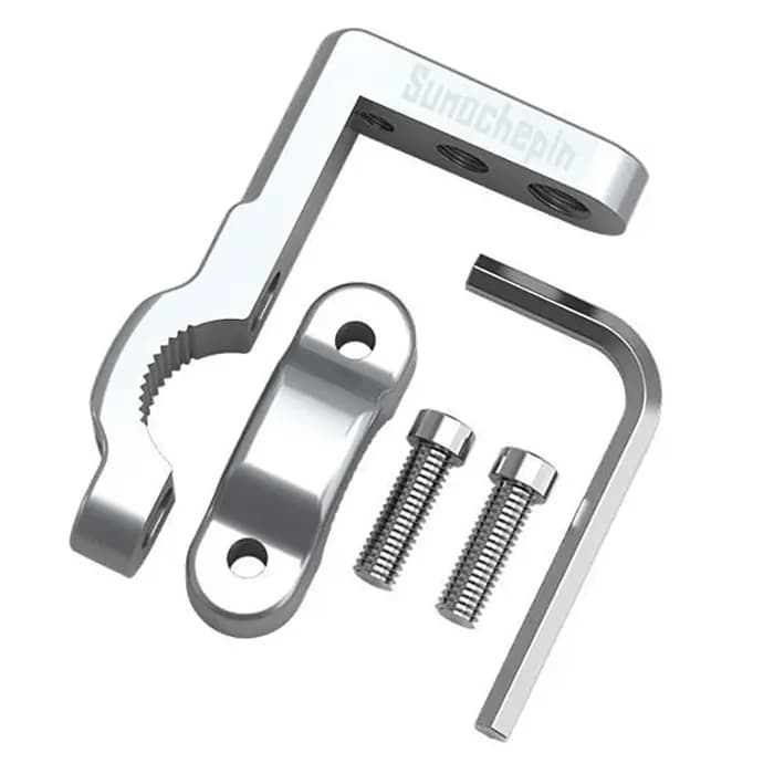 Support de guidon de moto en aluminium