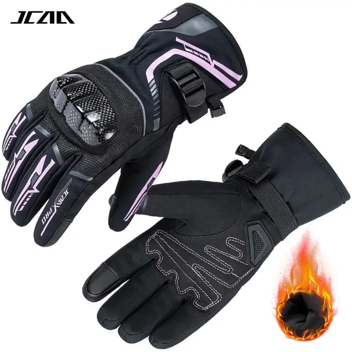 2025 hiver hommes Moto gants femmes imperméable chaud