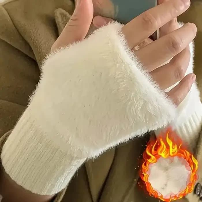 Gants demi-doigts chauds et de protection pour femmes adaptés au printemps