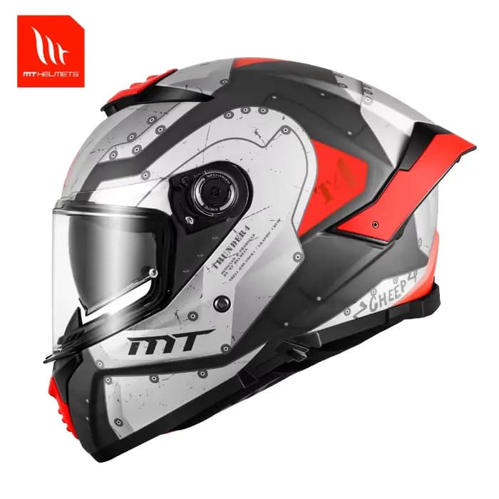 MT Thunder 4 SV Casques de moto Casque intégral à double visières ABS pour hommes et femmes toutes saisons Taille