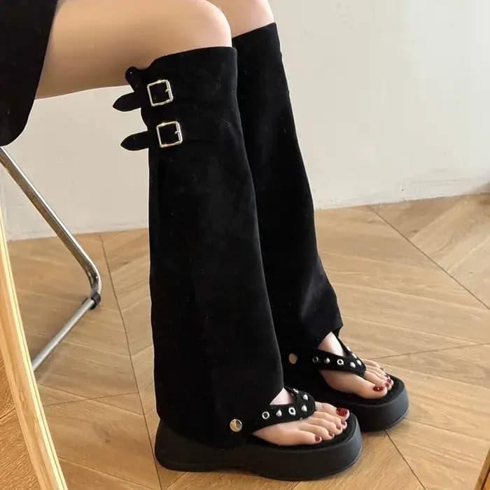 Bottes de pantalon rétro deux pièces