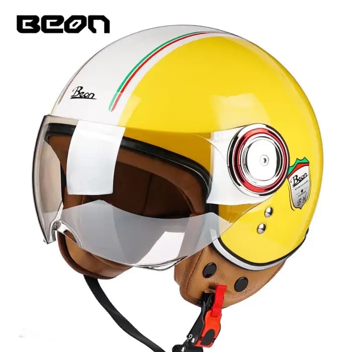 BEON B-110 casque de Moto rétro demi-casque pour véhicules électriques Locomotive accessoires de Moto Casco Para Moto