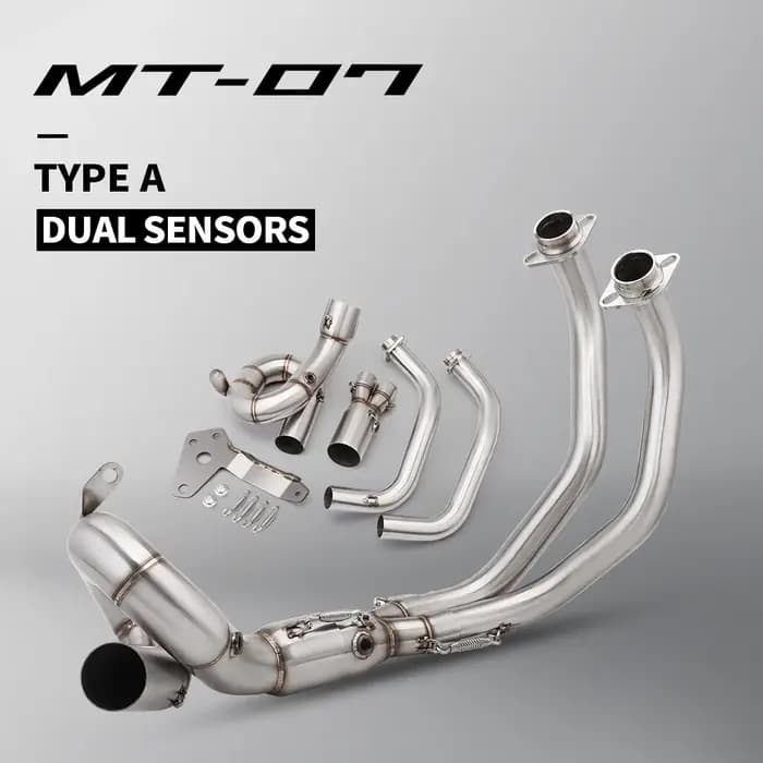 Système complet d'échappement de moto MT07