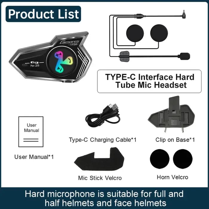Bluetooth 5.4 casque de Moto sans fil