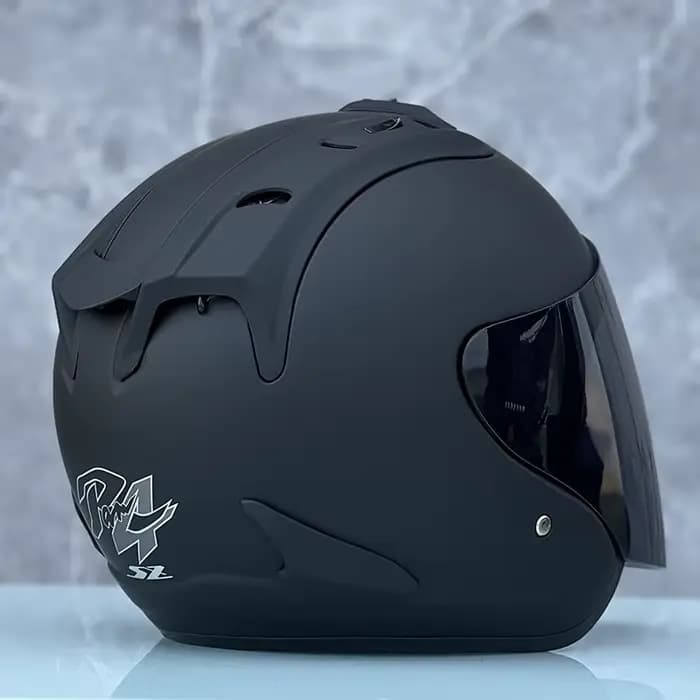 Ram4 noir mat demi-Casque saison d'été course Casque ouvert hommes et femmes