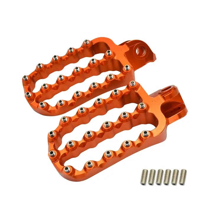 Repose-pieds et pédales forgés CNC pour KTM
