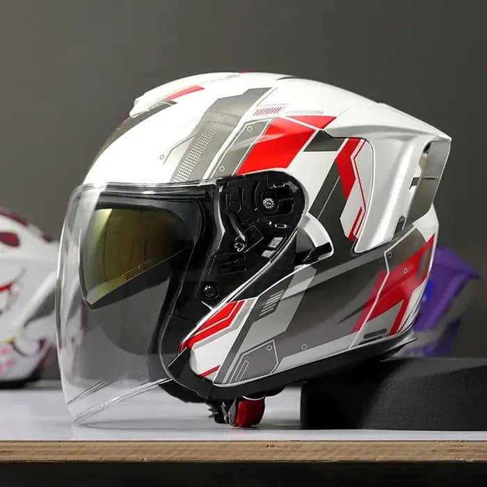 Casque de moto Ryzen pour homme et femme, demi-casque, 3/4, 138