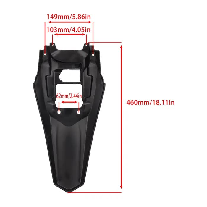 Garde-boue arrière de moto modifié pour Surron