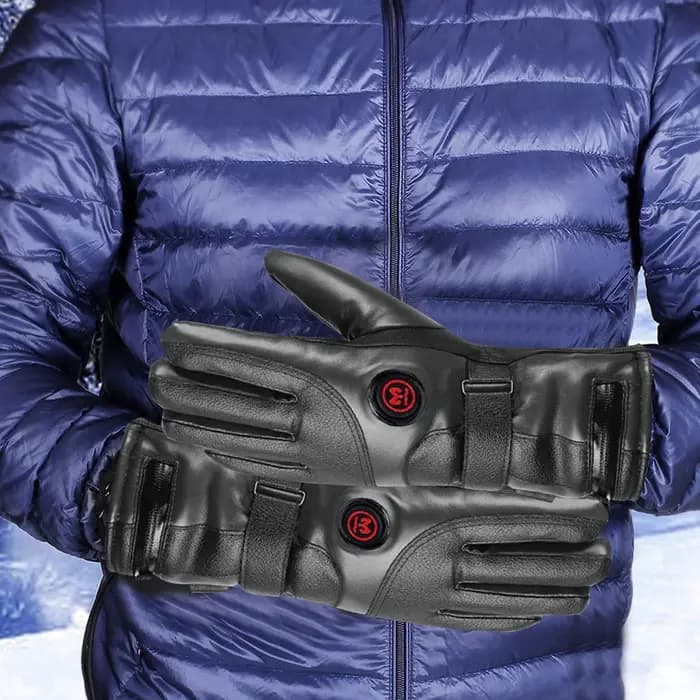 Gants chauffants rechargeables, 3 niveaux de température, gants chauffants alimentés par batterie pour le cyclisme en plein air, le ski, la randonnée
