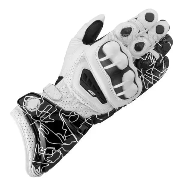 Gants de moto en cuir Alpine pour la course GP