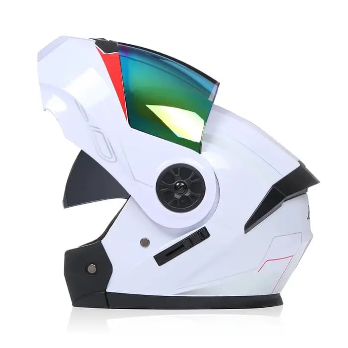 Casque de moto modulaire de haute qualité à visière relevable