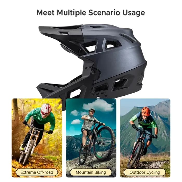 Casque de VTT intégral pour adultes, casque de descente pour hommes/femmes, casque de VTT avec visière