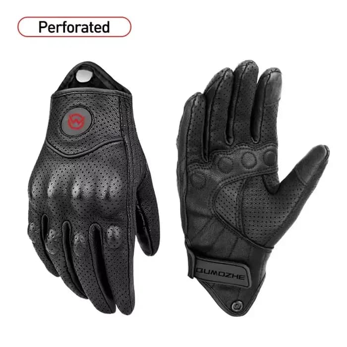 Gants de moto d'été en cuir pour hommes et femmes, Motocross, Motard rétro, Cyclisme, Hurcyclistes,