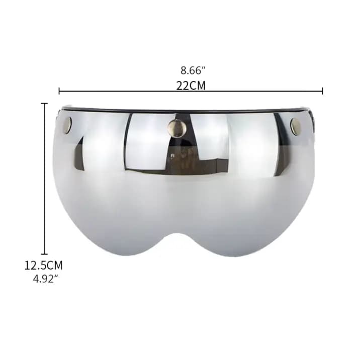 Visière de bouclier de bulle de 3 lignes
