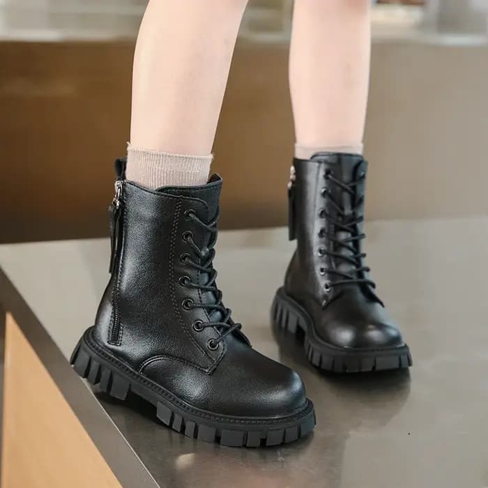 Bottes d'équitation confortables à bout rond et semelles épaisses