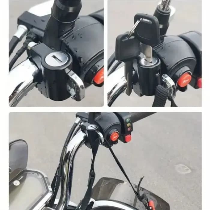 Accessoires de moto : Antivol de casque de moto 1 pièce