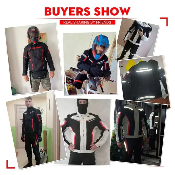 Veste de moto imperméable avec équipement de protection