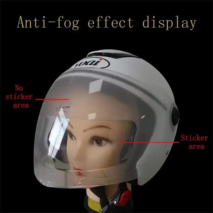 Film antibuée Anti-éblouissement 3 en 1 pour casque de moto