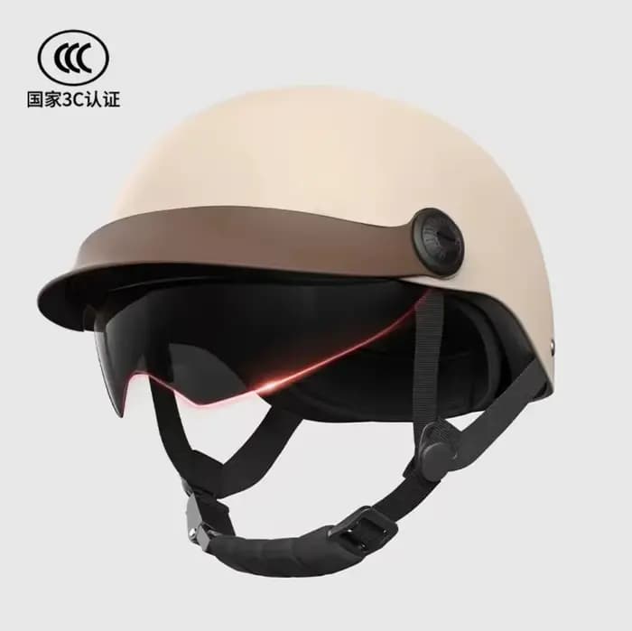 Casque demi-tête unisexe 4 saisons - Protection UV Casque anti-soleil pour véhicule électrique et mo