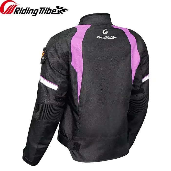 Femme moto veste d'hiver thermique coupe-vent vêtements corps équitation manteau de sécurité coussinets de protection intégrés et doublure chaude JK-64