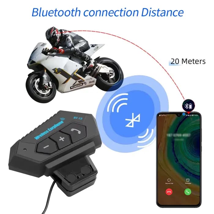 Casque de Moto Bluetooth