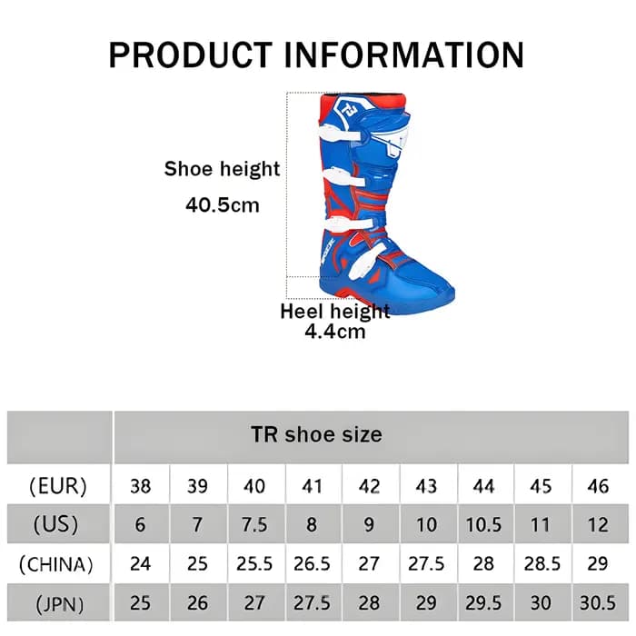 Bottes de course de motocross respirantes coordonnantes pour hommes